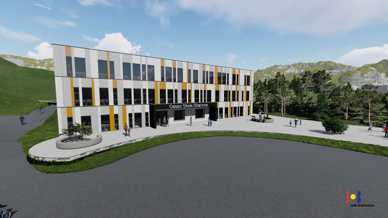 Featured image for “Oasen skole Strømme bygger nytt skolebygg”