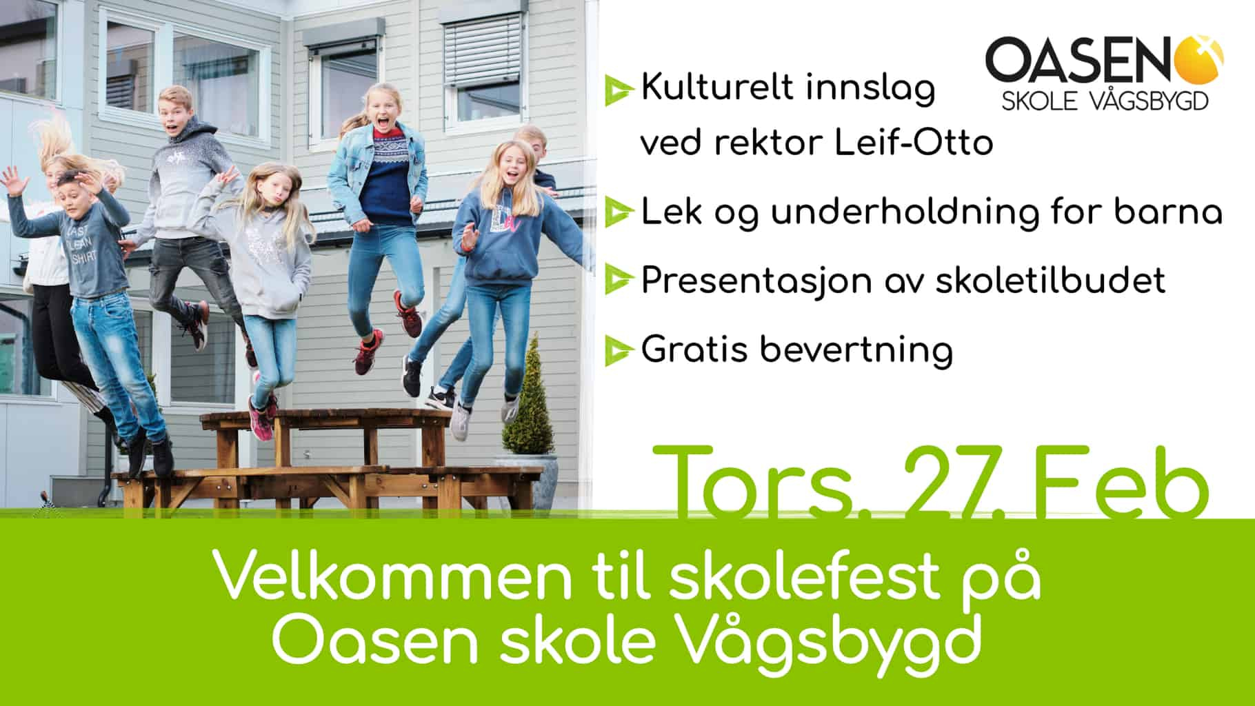 Featured image for “Åpen skolefest i Vågsbygd”
